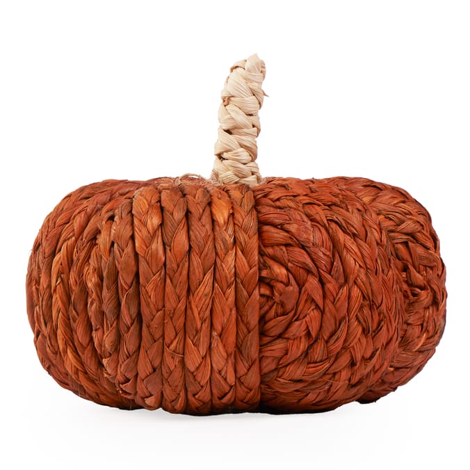 The Lifestyle Edit Harvest Rattan Pumpkin 