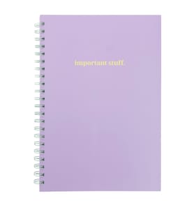Ring bound A4 Notebook - Purple