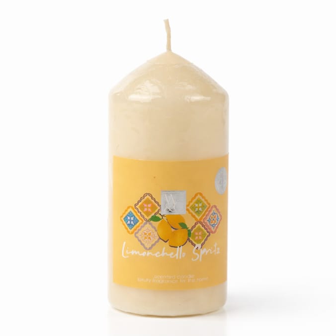  Wickford & Co Scented Small Pillar Candle - Limonchello Spritz