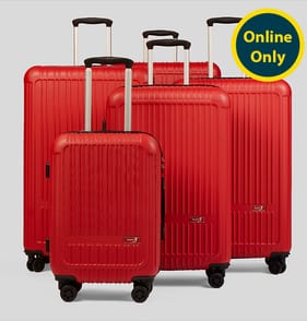 Super 5 Little Venice Hard Shell Suitcase Set of 5 - Red