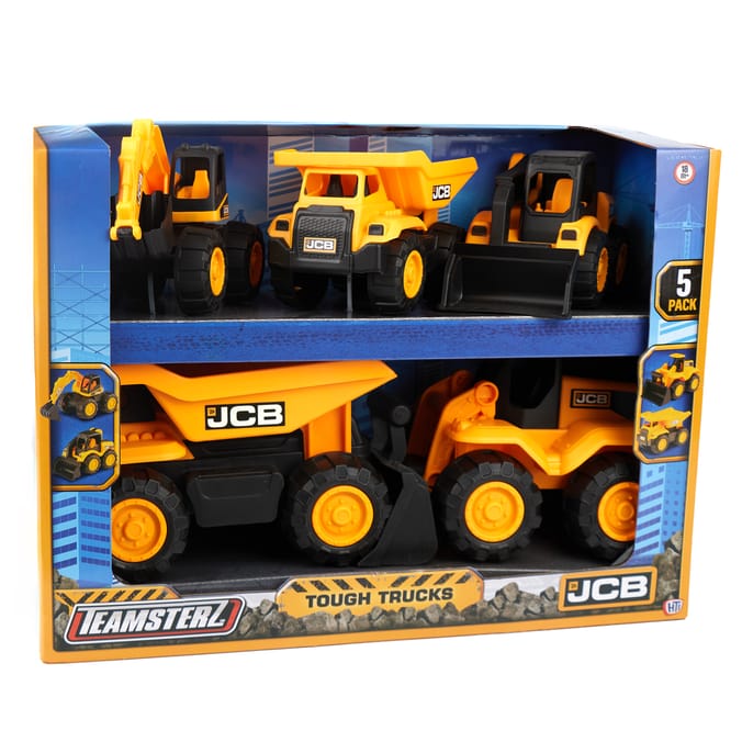 Teamsterz JCB Tough Tracks 5 Pack