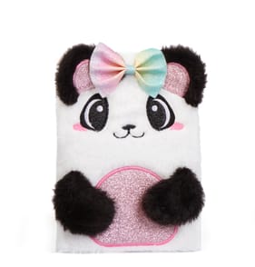 Scribble Pop Shop Fluffy Notebook - White/Black