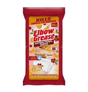Elbow Grease Antibacterial Wipes Cranberry & Orange