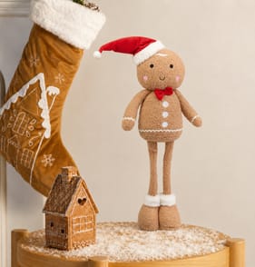 Sleigh Bells Medium Gingerbread Boy
