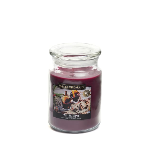 Wickford & Co Scented Candle 18oz Mulled Wine Home Bargains
