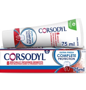 Corsodyl Complete Protection Gum Care Toothpaste Extra Fresh 75ml