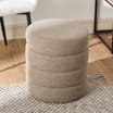 Home Collections Ribbed Boucle Storage Stool