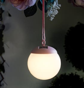 Firefly Hanging Orb Solar Lights - Terracotta
