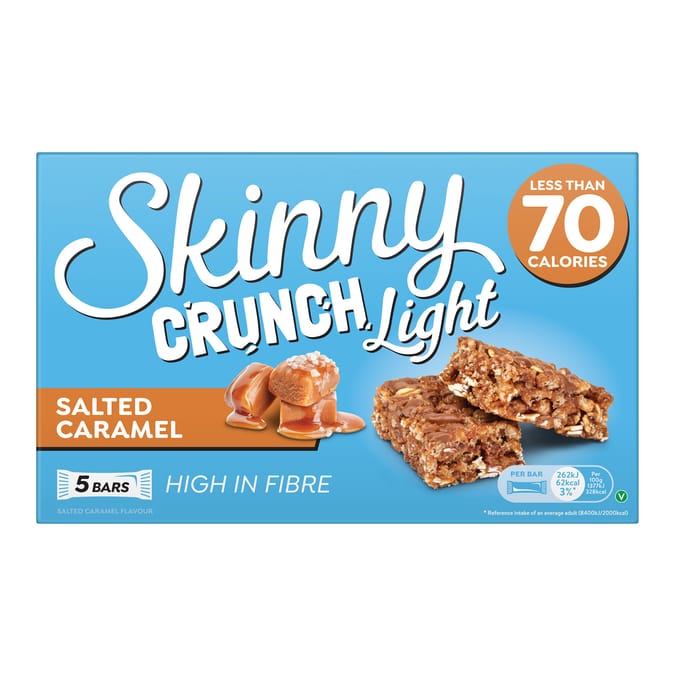 Skinny Crunch Light Bar 19g 5 Pack - Salted Caramel x10