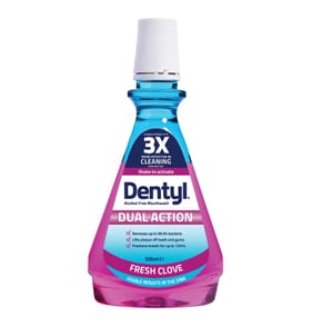 Dentyl Dual Action Fresh Clove Alcohol Free Mouthwash 500ml