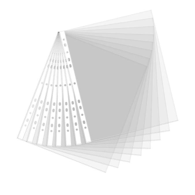 Stationery Store A4 Punch Pockets 100 Pack