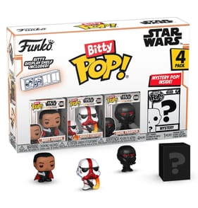 Funko Bitty Pop Star Wars The Mandalorian 4pk - Moff Gideon, Incinerator Stormtrooper, Dark Trooper and A Surprise Mystery Mini Figure