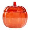 Haunted House Glass Pumpkin Sweet Jar - Orange