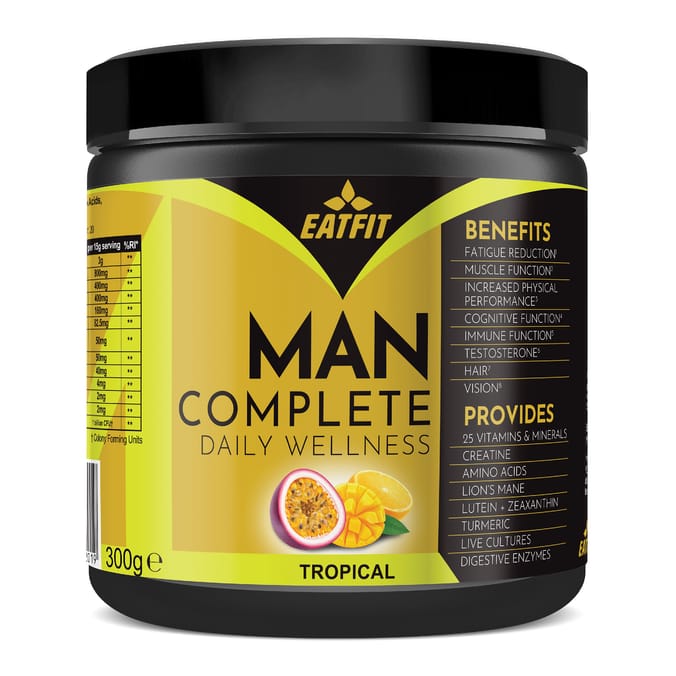 EatFit Men's Complete Daily Wellness Powder 300g - Tropical
