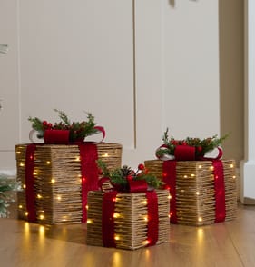 Prestige LED Rattan Gift Boxes
