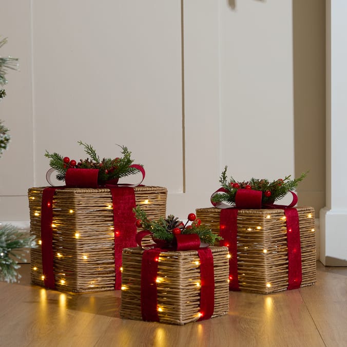 Prestige LED Rattan Gift Boxes