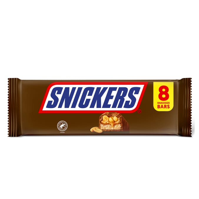 Snickers Multipack Chocolate Bars 8 x 34.5g