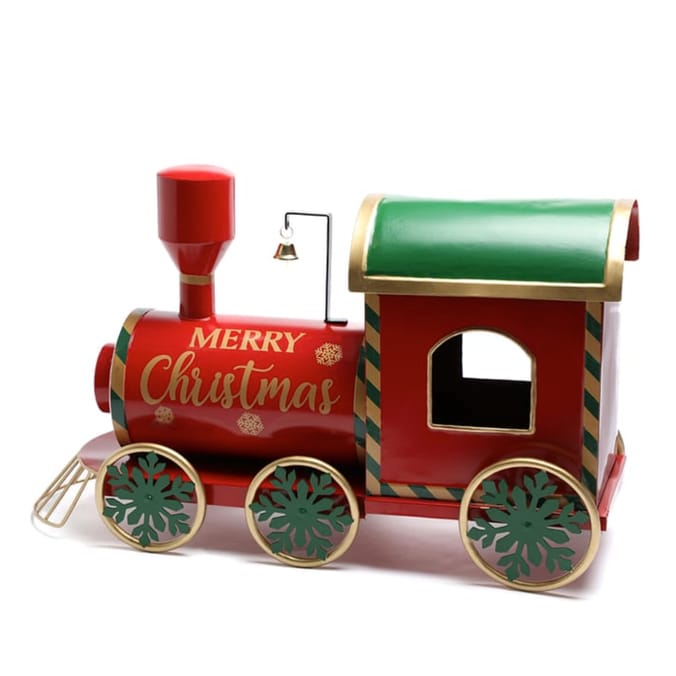 Festive Feeling Decorative Metal Train - Traditional