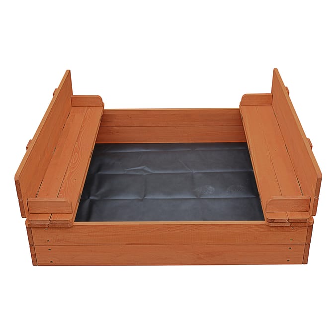 Liberty House Toys Kids Sandpit With Seating And Cover