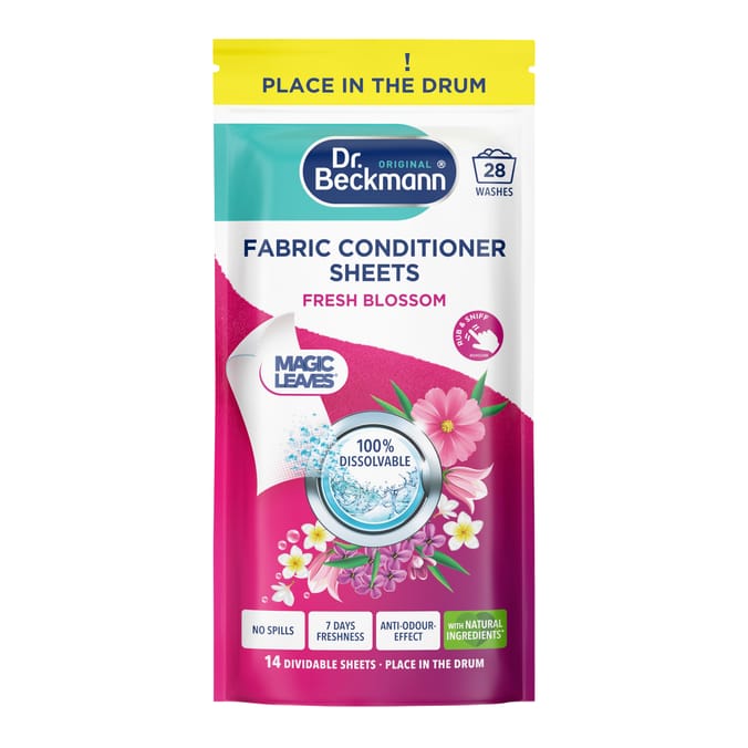 Dr. Beckmann Original Fabric Conditioner Sheets 62g 28 Washes - Fresh Blossom 