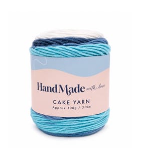 Hand Made Cake Yarn 100g - Blue