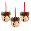 Winter Charm 9cm Christmas Bells Baubles 3 Pack