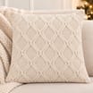 Festive Feeling Chenille Knit Cushion 55cm - Cream 