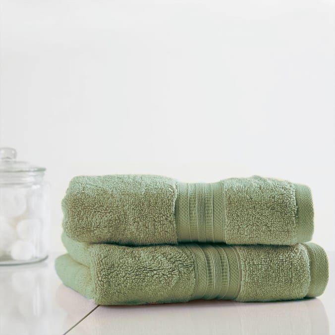 Home Collections Sage Green 2 Luxury Hand Towels