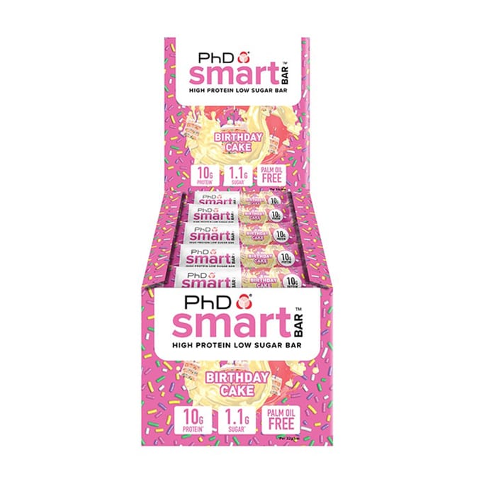 PhD Smart Protein Bar 32g - Birthday Cake x24