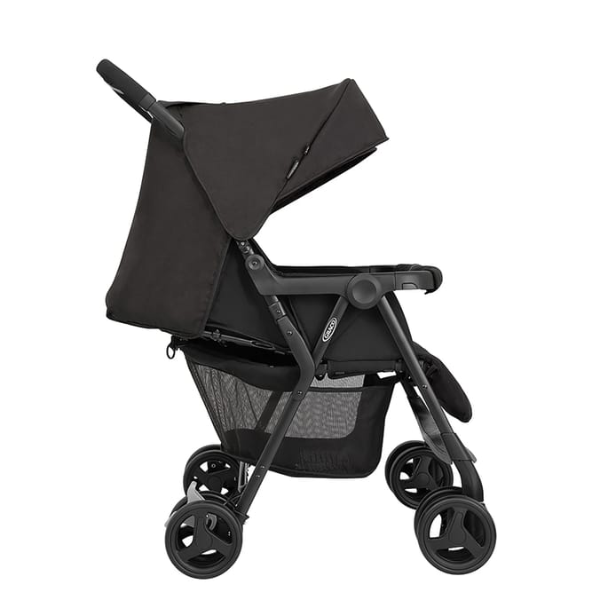 Graco Opia Twin Pushchair with Double Apron & Rain Cover