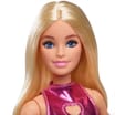 Barbie Fashionistas Doll In Metallic Pink Minidress And Blond Hair