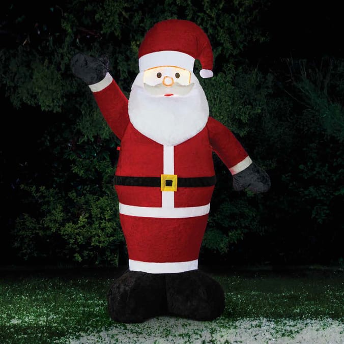 Prestige Mains Operated Light-Up Self-Inflating Santa 6ft 