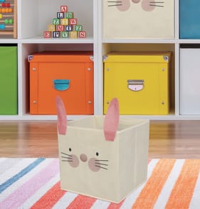 Home Collections The Kids Edit Fabric Cube Set Of 2 - Bunny