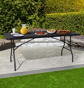 Jardin Wood Grain Effect Folding Table 6ft