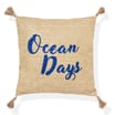  The Outdoor Edit Mediterranean Raffia Cushion - Ocean Days