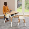 Kids Scandi Height Adjustable Table and Chair Set