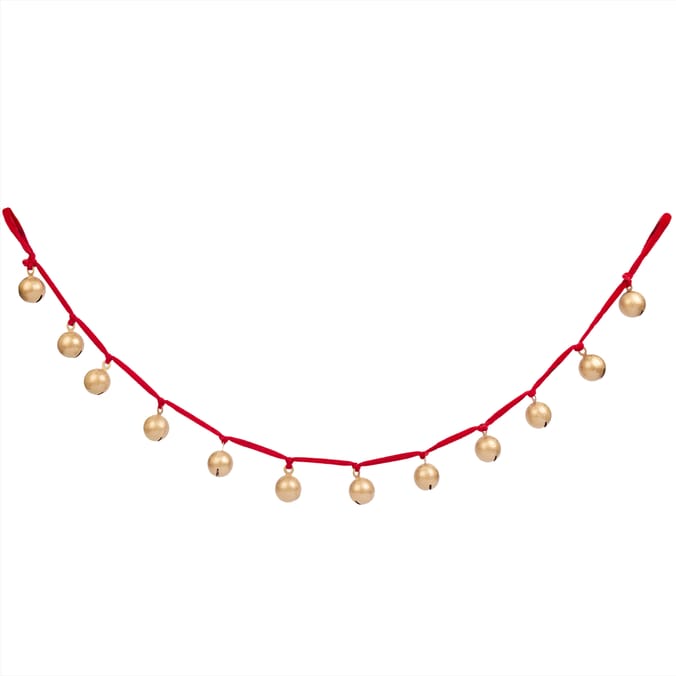 Winter Charm 12 Pieces Bell Christmas Garland 