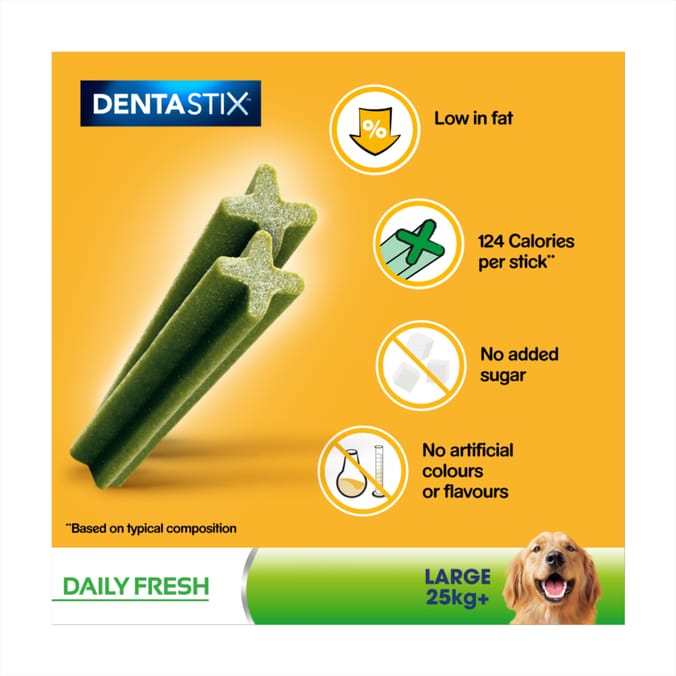 Pedigree Dentastix 21 Fresh Adult Large Dog Treats 810g