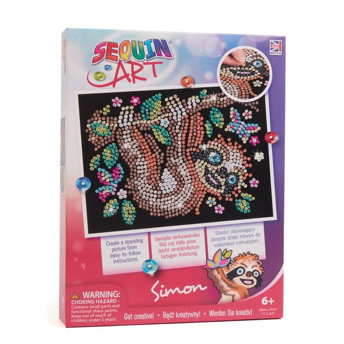 Sequin Art - Simon Sloth