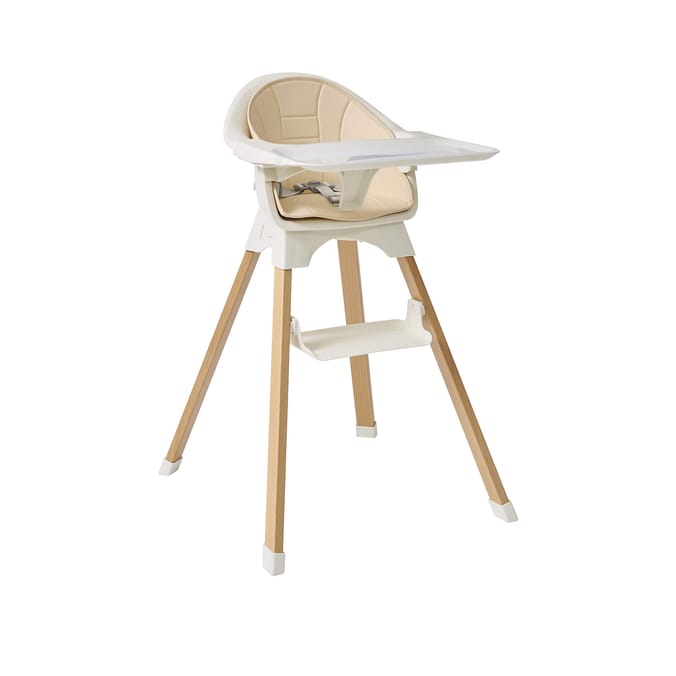 Liberty House Toys Kids High Chair – White and Beechwood