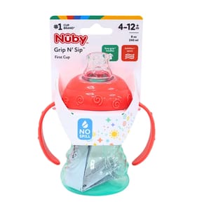 Nûby Grip N' Sip First Cup 4-12m 240ml - Red