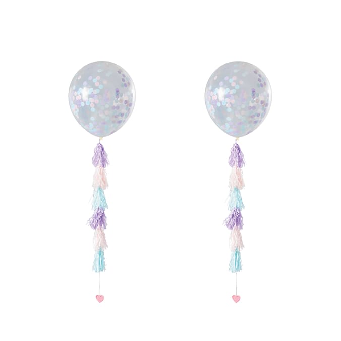 Let's Party 2 Giant Confetti Balloon - Pastel