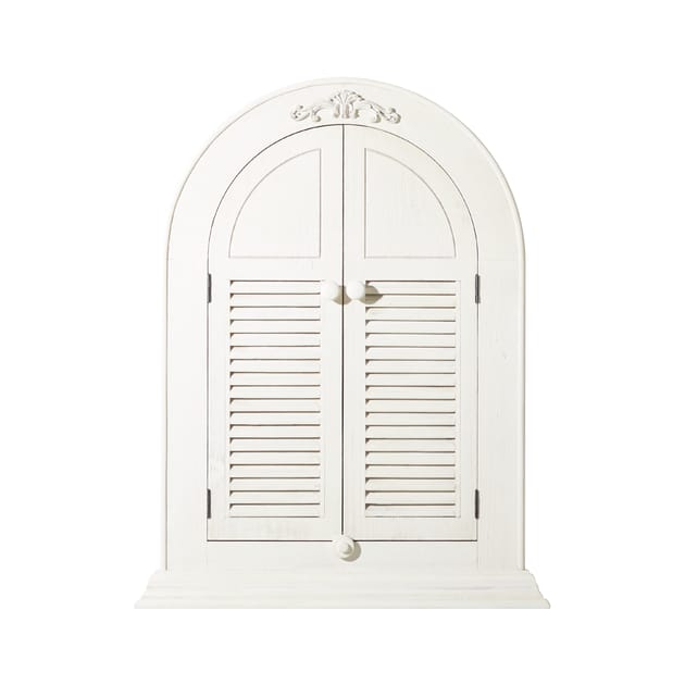 The Outdoor Living Collection Wooden Shutter Garden Mirror Home Bargains