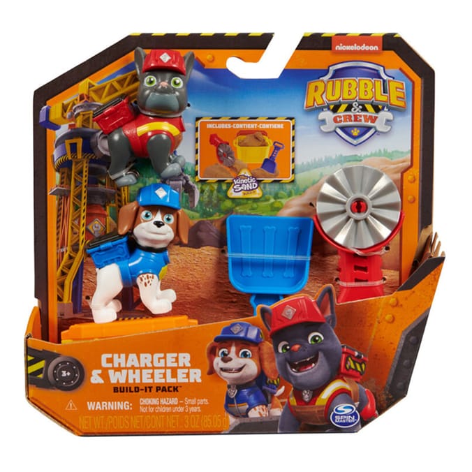 Rubble & Crew Action Figures Set -  Charger and Wheeler