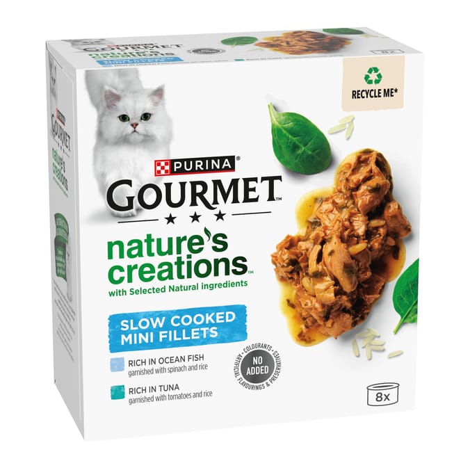 Gourmet Nature's Creations Fish Wet Cat Food 8x85g