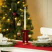 Festive Feeling Alpine Woods Bow Christmas Candle Holder