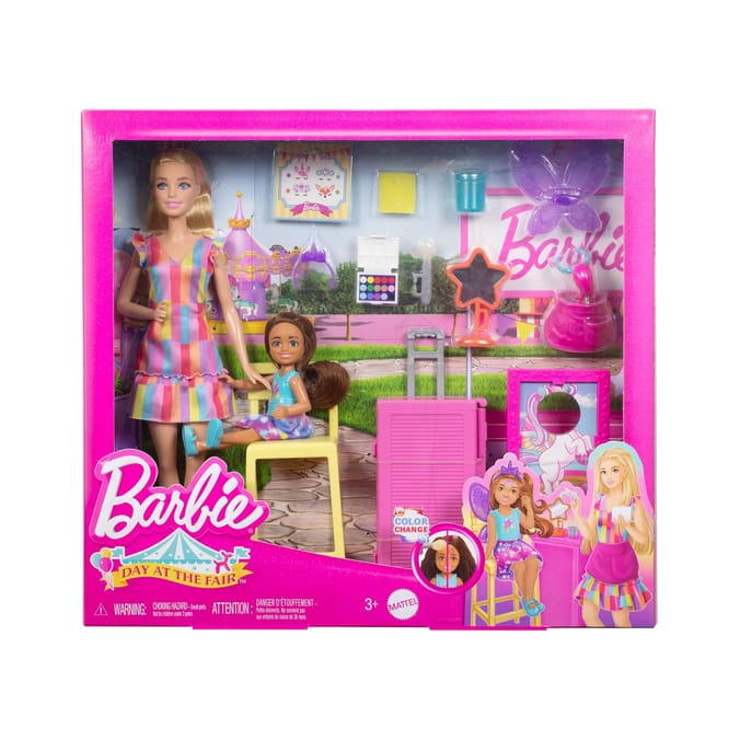 Barbie Day At The Fair Face Paint & Photo Playset JFL61