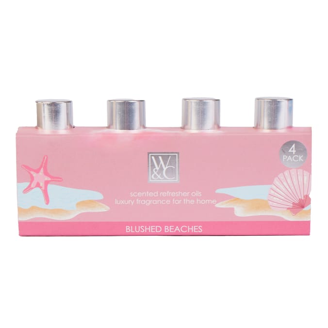 Wickford & Co Scented Refresher Oils 4 Pack - Blush Beaches