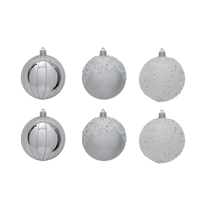 Feeling Festive Baubles 6 Pack Home Bargains
