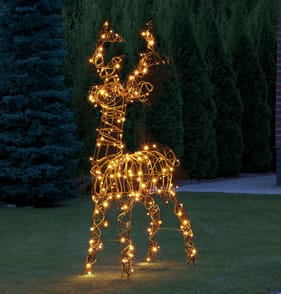 Prestige Mains Operated LED Twinkling Reindeer 1.4m